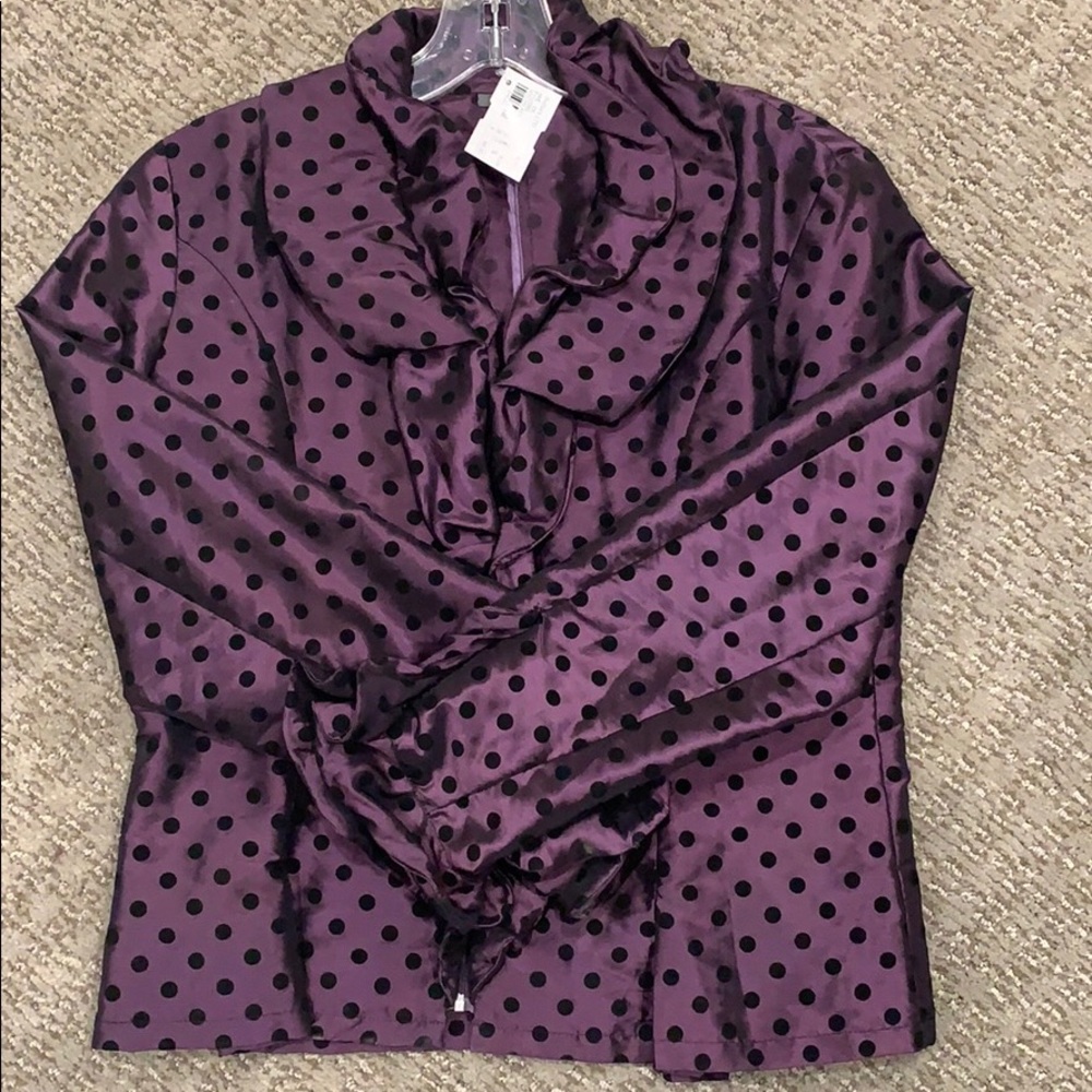 Nwt purple and black jacket, size small